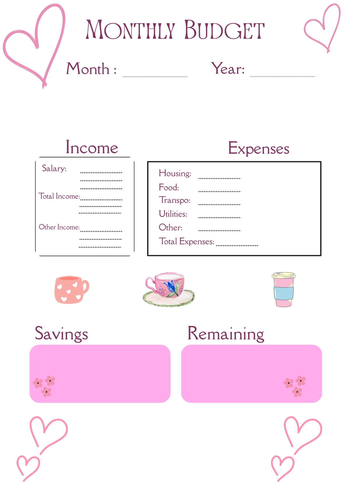 Monthly Planner