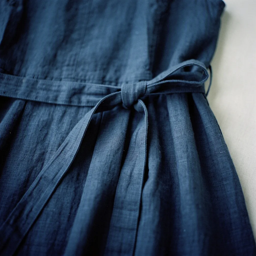 The long dress, indigo